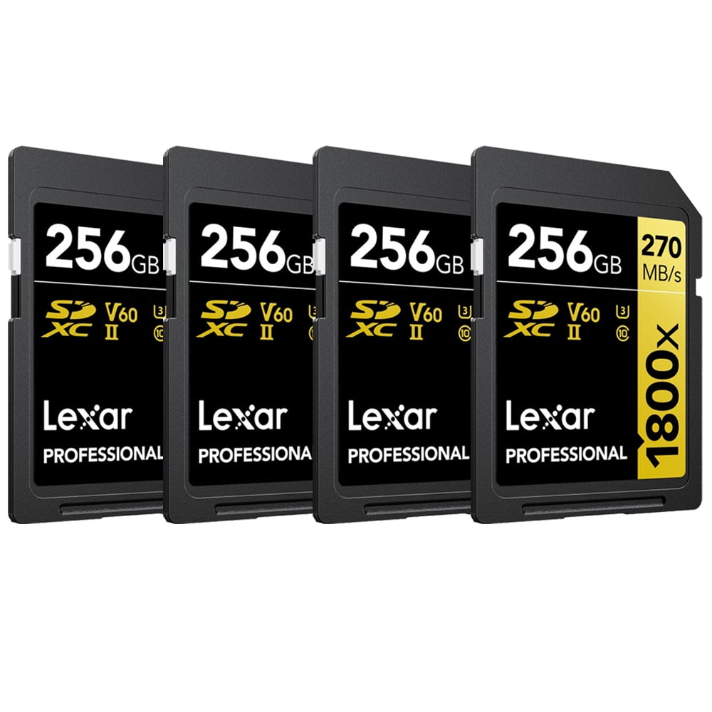 Lexar Professional 1800x SDXC UHS-II Card GOLD Series 256GB Lexar Professional 1800x SDXC UHS-II Card GOLD Series 256GB