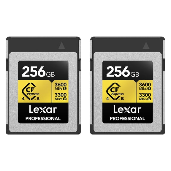 Lexar Gold Series Professional CFexpress 4.0 Type-B - 256GB, 2-Pack Card