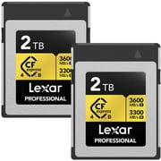 Lexar Professional GOLD CFexpress 4.0 Type B card 2TB, 2 Pack