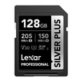thumbnail image 1 of Lexar 128GB Professional SILVER PLUS UHS-I SDXC Memory Card - 205MB/s Read, 150MB/s Write, V30 Rated, 1 of 5