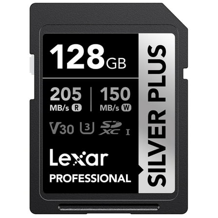 Lexar Professional SILVER PLUS SDXC UHS-I Card (128 GB)