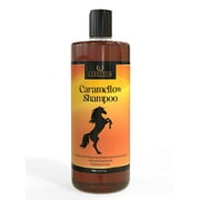 Lexelium Caramellow Mane and Tail Shampoo for Horses, Ponies, Mares, Cattle - Moisturizing Detangler Shampoo - Deep Cleansing & Nourishing Shampoo with Caramel Extracts - 32Oz