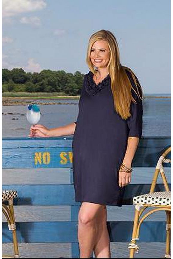 Lexi 3/4th Sleeve Ruffle Dress 