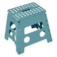 thumbnail image 1 of Lexi Home 12" Folding Step Stool with Handle - Teal, 1 of 7