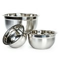 thumbnail image 1 of Lexi Home 3 Pc Large Stainless Steel Nested Mixing Bowls, 1 of 3