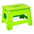 thumbnail image 1 of Lexi Home 9â Step Stool Foldable Collapsible Step Stool with Handle & Rubber Grips, Green, 1 of 9