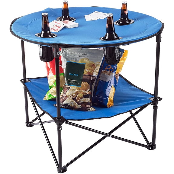 Lexi Home Camping Table, Blue