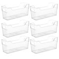 thumbnail image 1 of Lexi Home Eco-conscious Clear Acrylic Fridge Organizer - 6 Pack, 1 of 6
