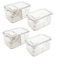 thumbnail image 1 of Lexi Home Eco-conscious Clear Food Acrylic Fridge Organizer - 4 Pack, 1 of 6