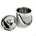 thumbnail image 1 of Lexi Home Etched Stainless Steel Double Wall Ice Bucket, 2L (67.5oz), 1 of 5