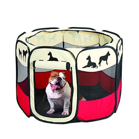 Lexi Home Etna Pet Portable Foldable Play Pen Medium