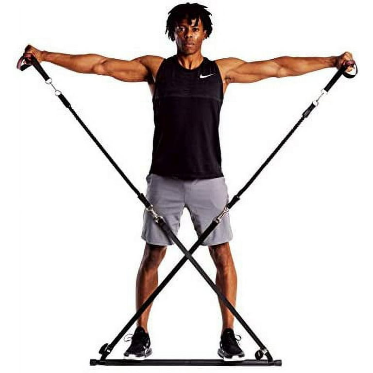 Lexi Home Portable Home Gym Resistance Bar Package Walmart