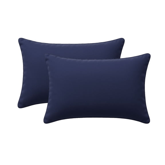 Lexi Indigo Rectangular Outdoor Throw Pillow (Set of 2)