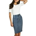 thumbnail image 1 of Lexi Women's Super Comfy Perfect Fit Stretch Denim Skirt, 1 of 3