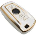 thumbnail image 1 of Lexiaoo Smart Remote Key Cover Key Fob Case Shell for Fit BMW 1 3 4 5 6 7 Series X3 X4 M5 M6 GT3 GT5 White, 1 of 7