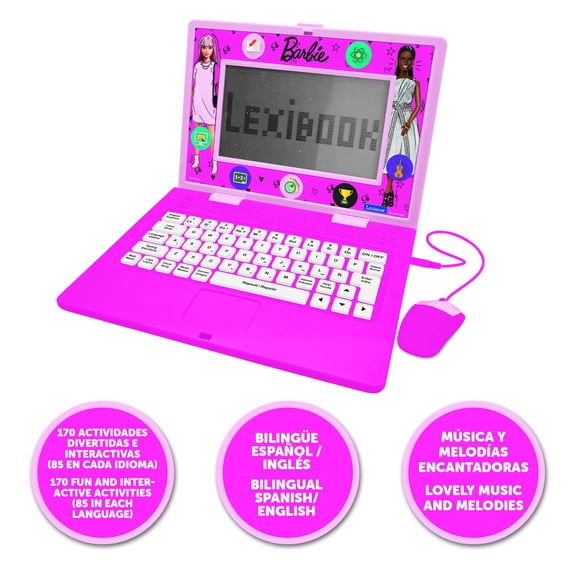 Barbie Bilingual Educational Laptop with 170 activities (EN/ES)