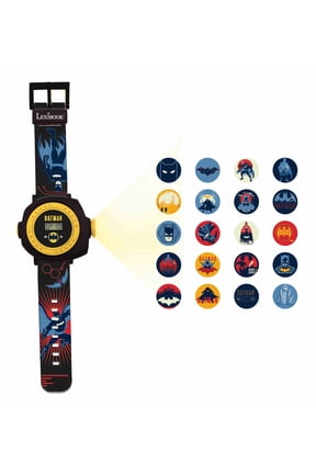 Batman Projection Watch for Kids, Black/Yellow