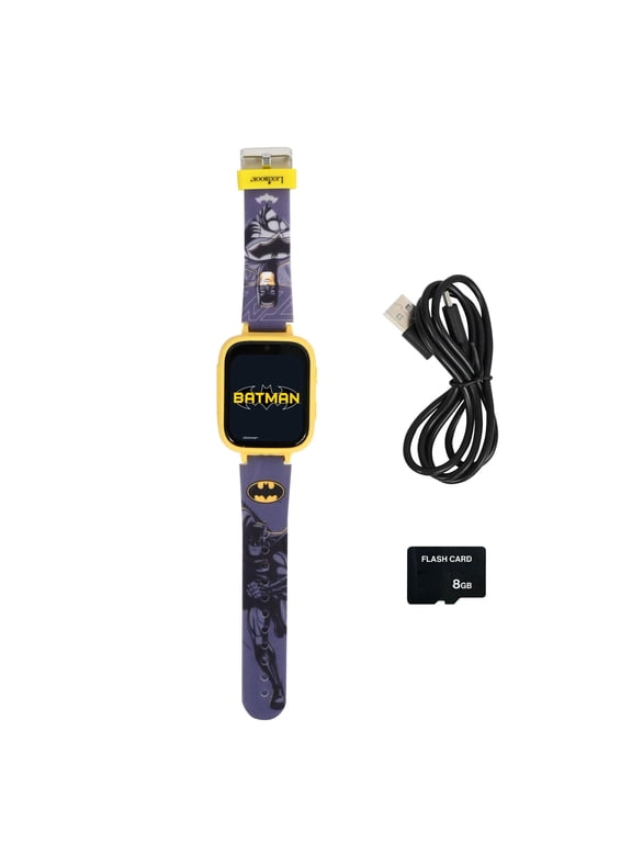 , Batman, Selfie camera watch, HD touch screen, 720p camera, MP3 player, Built-in speaker, Dictaphone, Pedometer, 5 games, Blue, DMW070BAT
