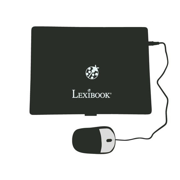 Lexibook bilingual talking educational laptop with 180 activities (90 in each language) and 7” colour LCD screen in English and French