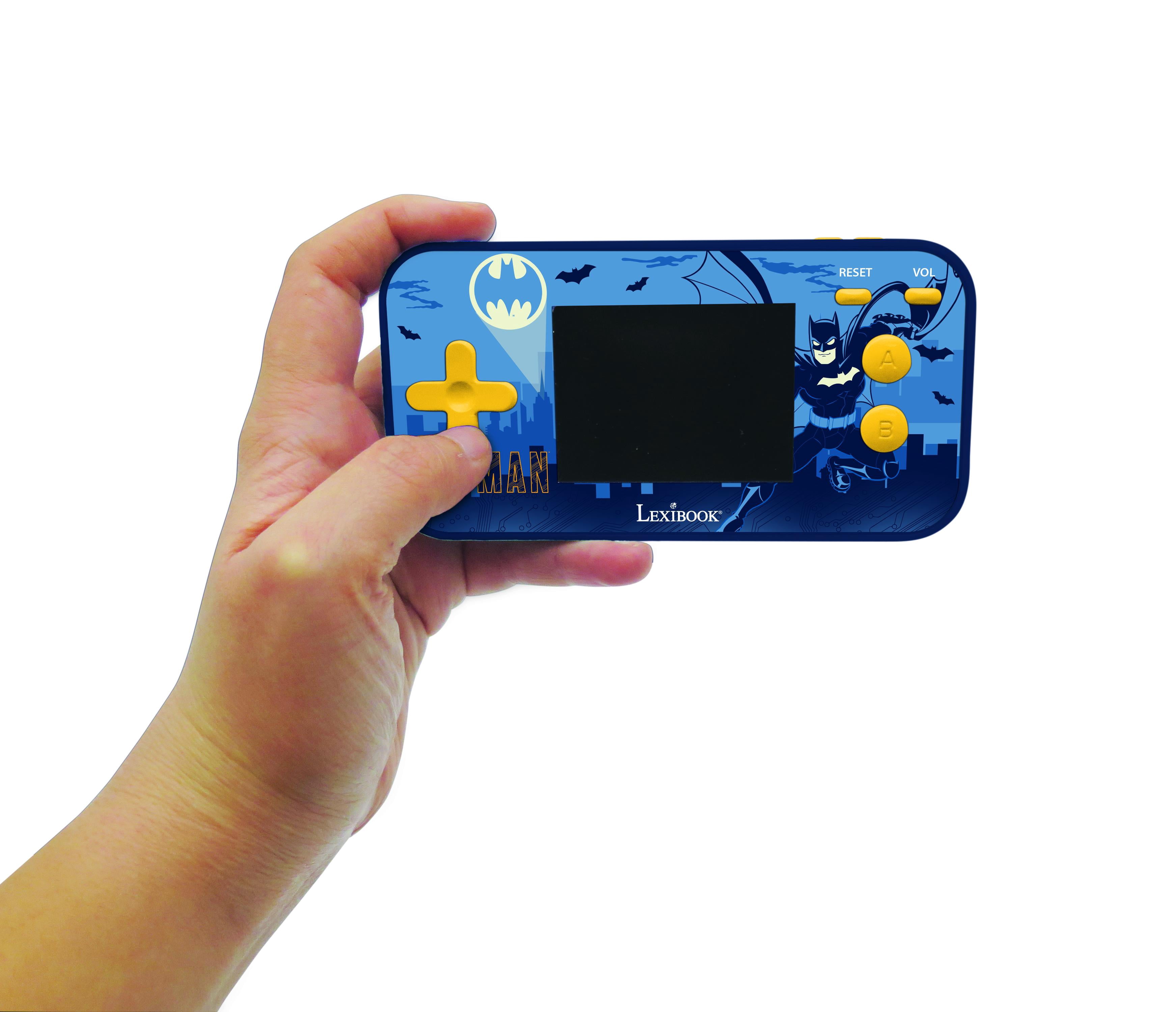 Lexibook - Batman - Compact Cyber Arcade Portable Console, 150 Games, LCD Colour Screen, Battery Operated, Black/Blue