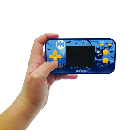 Lexibook - Batman - Compact Cyber Arcade Portable Console, 150 Games, LCD Colour Screen, Battery Operated, Black/Blue