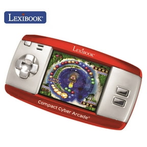 Lexibook Compact Cyber Arcade Portable Gaming Console, 250 Games, LCD, RED, JL2375RD