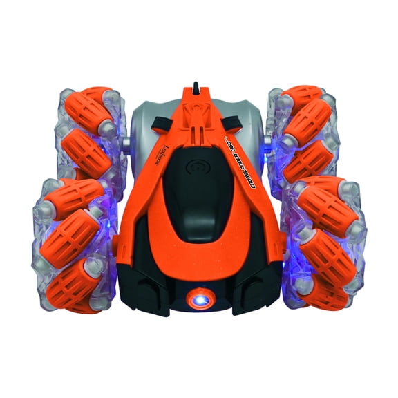 Lexibook - Crosslander Glow-in-the-dark Radio Control Car, Remote Control, Rechargeable, Electronic Action Game, Orange/Black
