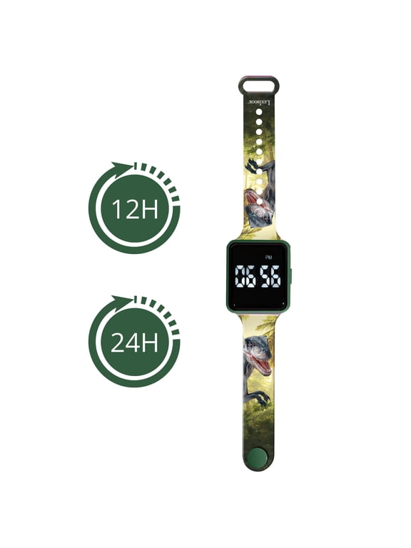 , Dinosaur, Digital watch, 12-hour or 24-hour time display, DMW060DINO