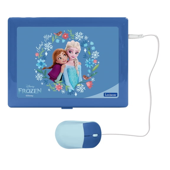 Lexibook Frozen Bilingual Laptop, EN/ES, 164 Acts, Large LCD Screen