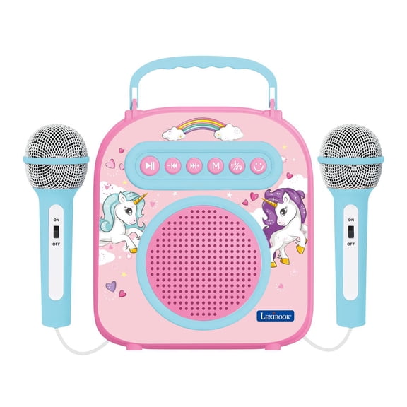 Lexibook My Secret Portable Karaoke with Mic, Carry-Case, Pink