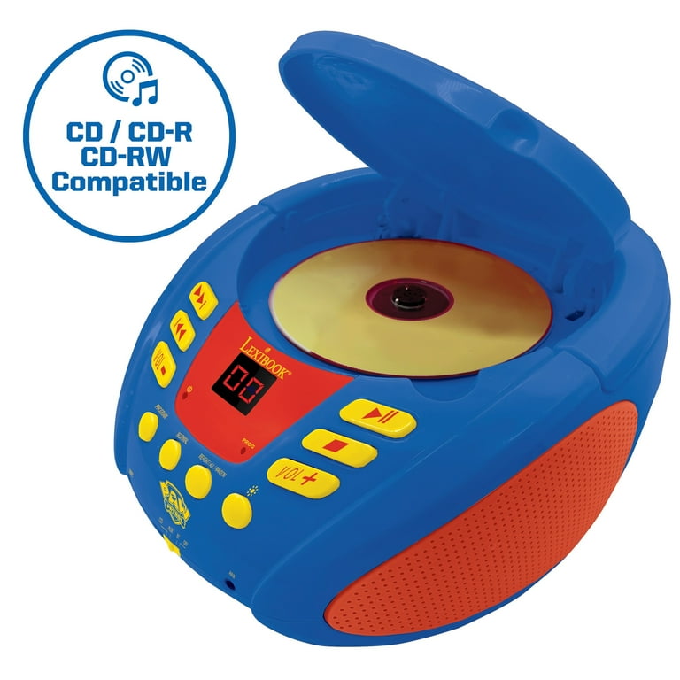 Lexibook - Paw Patrol - Bluetooth CD Player for Kids – Portable