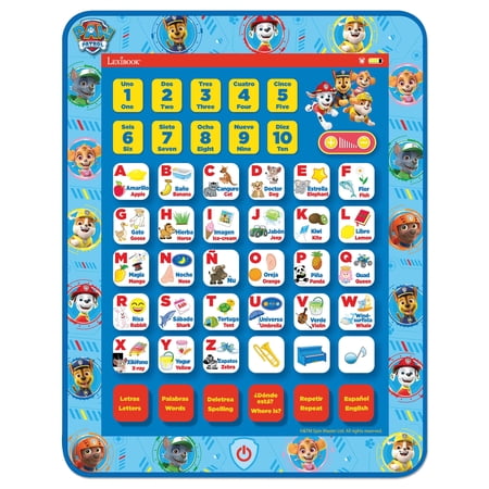 Lexibook Paw Patrol Bilingual Learning Tablet, EN/ES, Letters