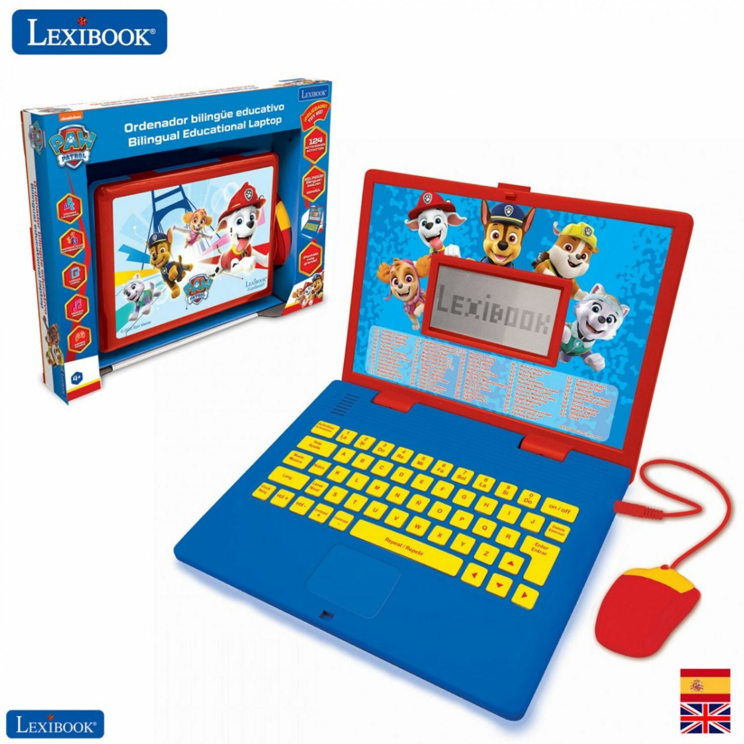 Lexibook Paw Patrol Educational and Bilingual Laptop Spanish/English 
