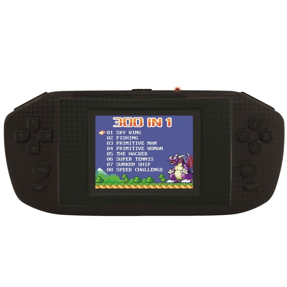 Console portable Compact Power Cyber Arcade - cran 2.8'' 300 jeux