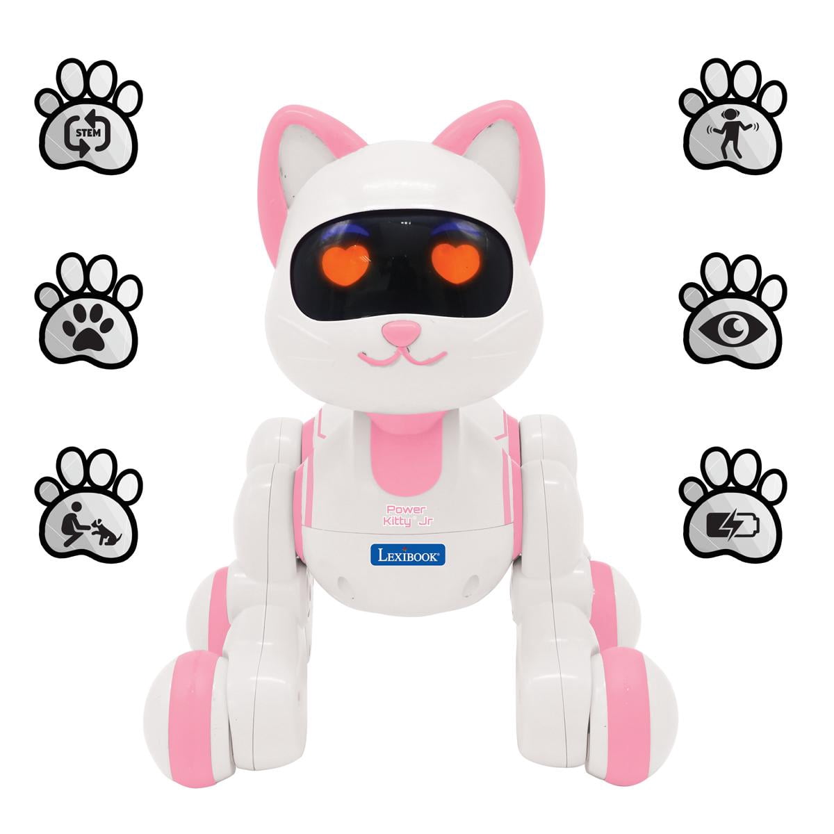 Lexibook, Power Kitty Jr. Remote Control Robot Cat, Pink - Walmart.com