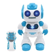 Lexibook, Powerman  Shoot - My first throwing-disc robot, Programmable remote control robot, Plays music and dances, Sound and light effects, 12 foam discs, ROB17