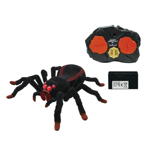 Lexibook, Realistic remote controlled Tarantula/Spider, 8 hairy legs, 2 mandibles, light effects in the eyes, remote control included, SPIDER01