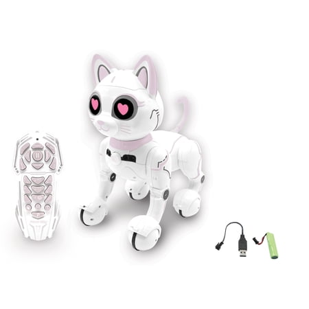 Power Kitty® – My smart robotic kitty with programming function gesture control. dance. walk. movements. touch sensors and animal imitation. incl. remote control.