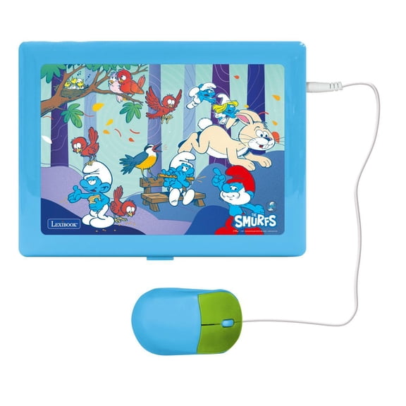 Lexibook Smurfs Bilingual Computer, ES/EN, 124 Activities, Kids