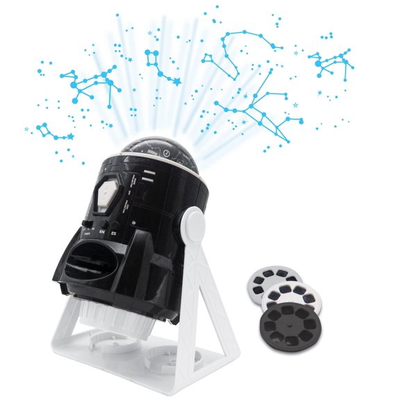 360° Planetarium Talking Projector incl. 24 projecting pictures, map of constellations and educational booklet (English/Spanish)