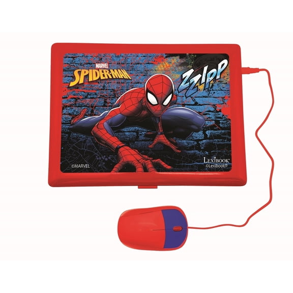 SpiderMan Bilingual Talking Educational laptop 124 activities in English and Spanish
