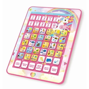 Lexibook Unicorn Bilingual Learning Tablet, EN/ES, Letters & Music