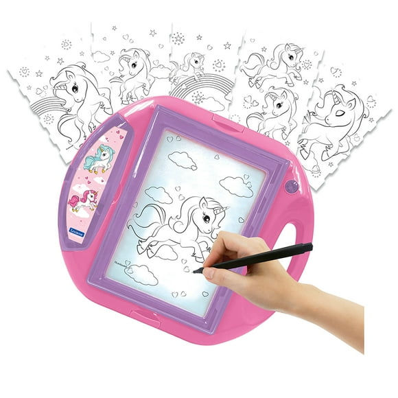 Lexibook Unicorn drawing projector with templates and stamps - CR310UNI