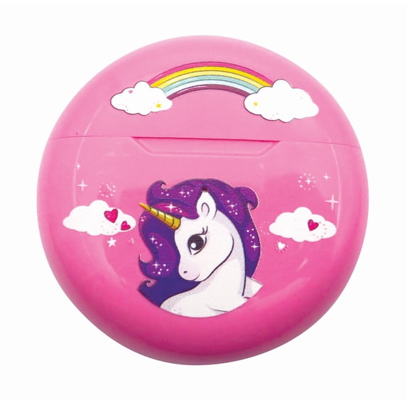 Unicorn Bluetooth earbuds with charging storage case
