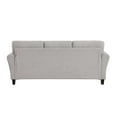 thumbnail image 1 of Lexicon 19" Transitional Solid Wood and Polyester Sofa in Gray/Sand Brown, 1 of 5