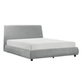 thumbnail image 1 of Lexicon Alford Chenille Upholstery Eastern King Platform Bed in Gray, 1 of 5