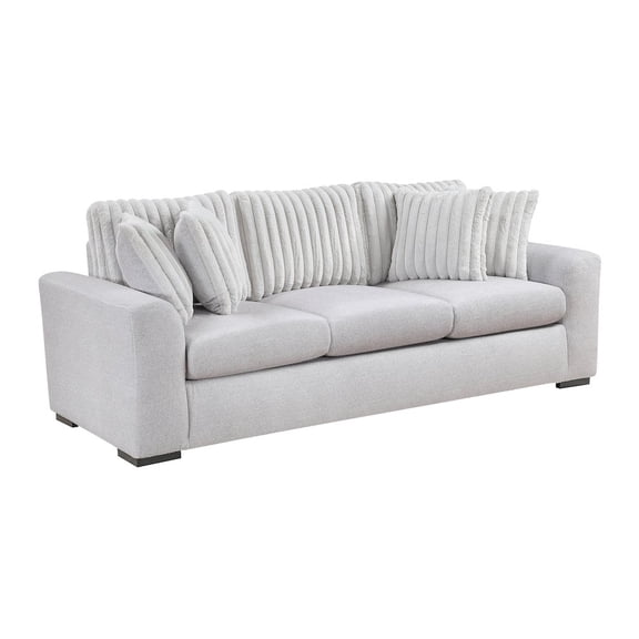 Lexicon Athena Textured Sofa in Gray