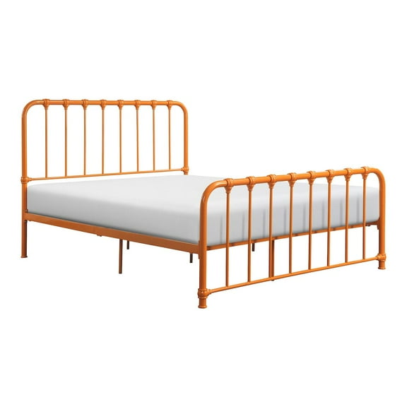 Lexicon Bethany Queen Metal Platform Bed in Orange