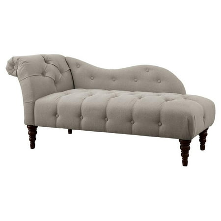 Lexicon Blue Hill 66" Traditional Textured Fabric Chaise in Brown
