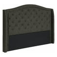 thumbnail image 1 of Lexicon Bryndle Queen Headboard with Button Tufted & Nailhead in Charcoal, 1 of 5